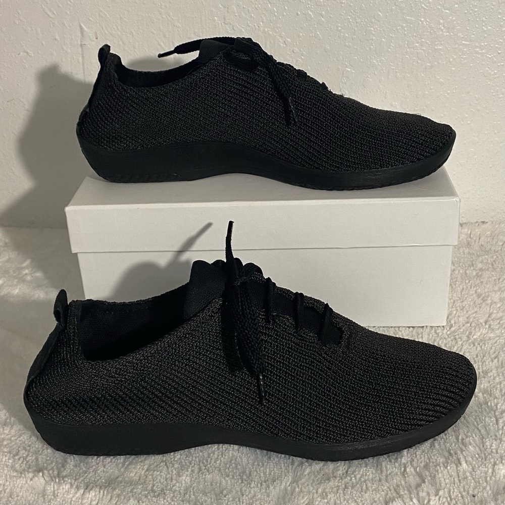 Arcopedico Women’s LS Black Knit Lace Up Shoes Size 42 EU (10.5-11) “shocks” - Picture 4 of 11